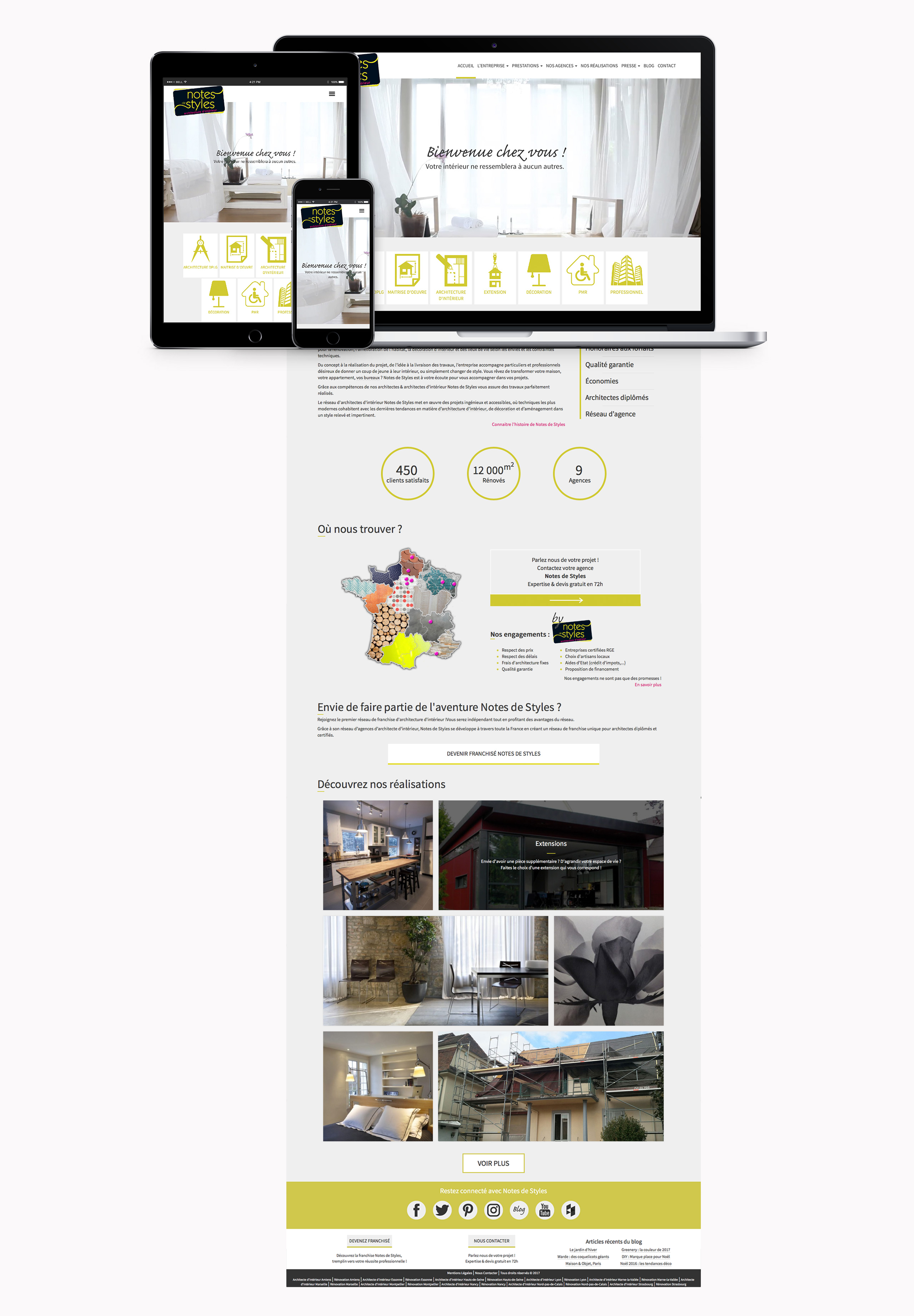 Notes de Styles – Réseau d’agence d’architecte d’intérieur et décorateur dans toute la france, Réalisation 2016 – Webdesign – Matthieu Loigerot Notes de Styles - Réseau d'agence d'architecte d'intérieur et décorateur dans toute la france, Réalisation 2016 - Webdesign - Matthieu Loigerot