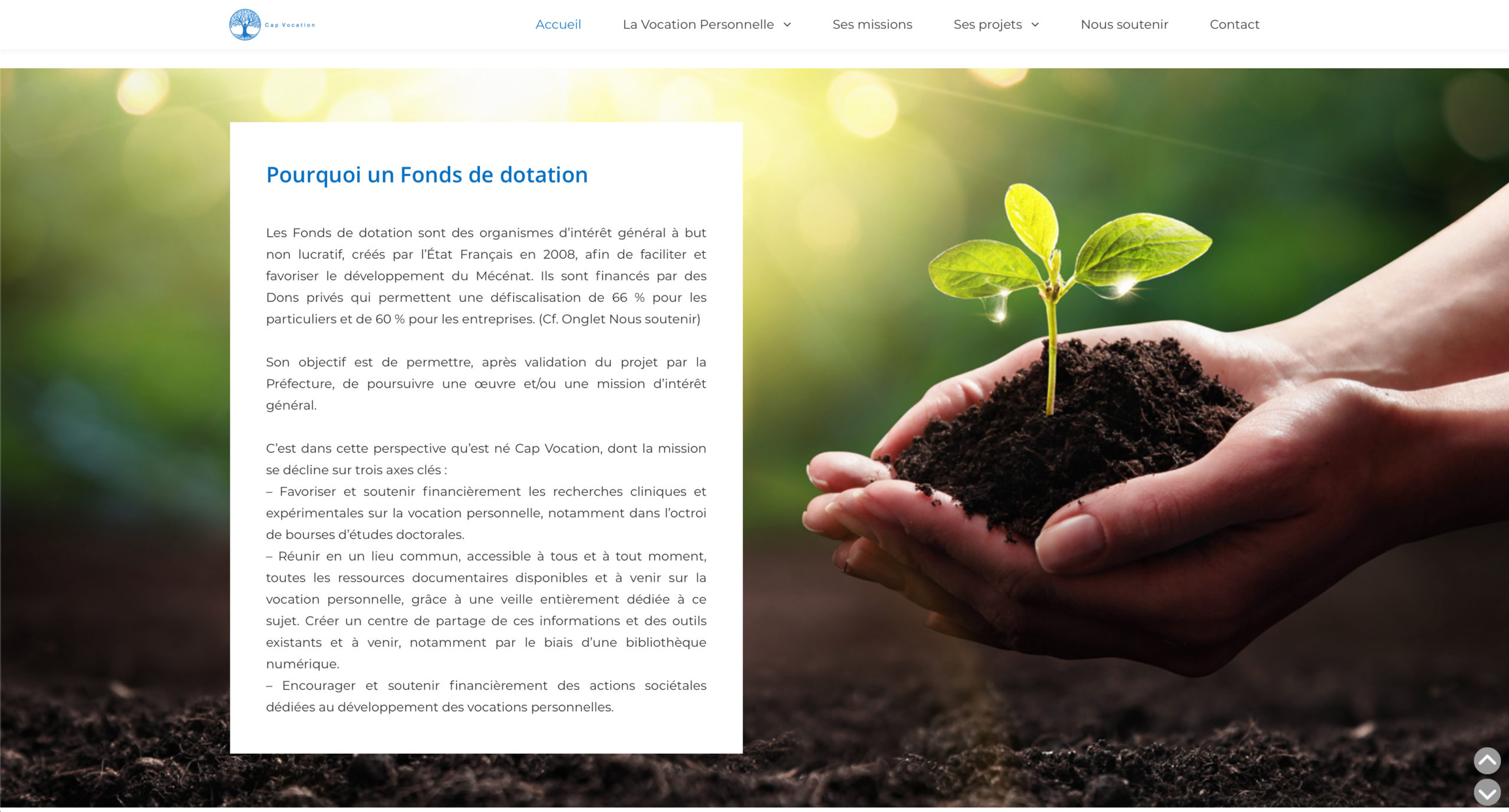 Cap Vocation – 2020 – Webdesign – Matthieu Loigerot Cap Vocation - 2020 - Webdesign - Matthieu Loigerot