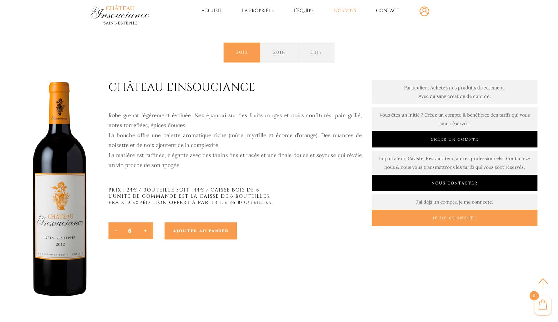 Château l’Insouciance – 2020 – Webdesign – Matthieu Loigerot Château l'Insouciance - 2020 - Webdesign - Matthieu Loigerot