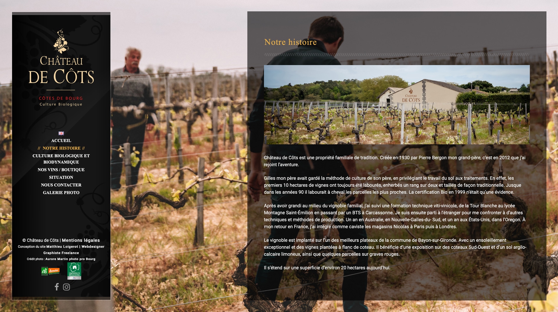 Château de Côts – Notre histoire Château de Côts - Notre histoire