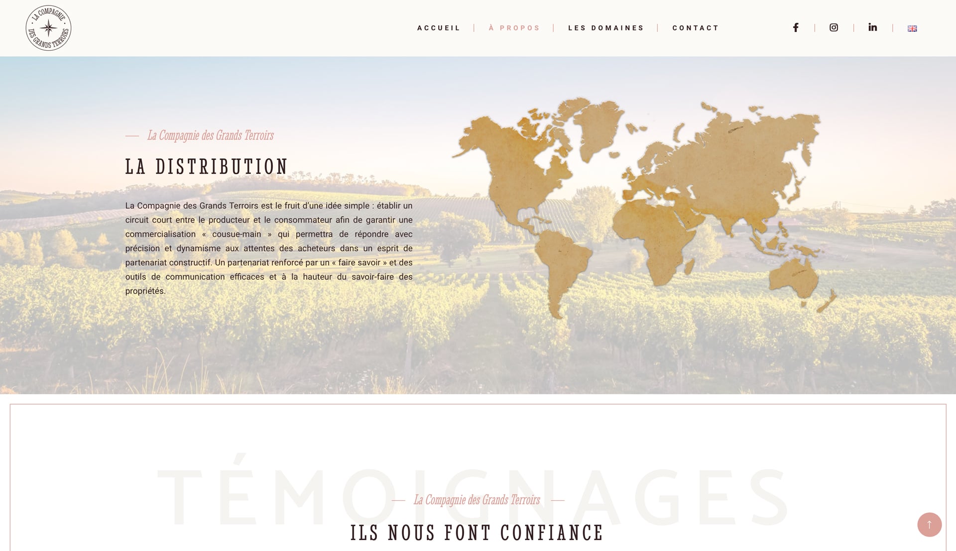 La Compagnie des Grands Terroirs – A Propos La Compagnie des Grands Terroirs - A Propos