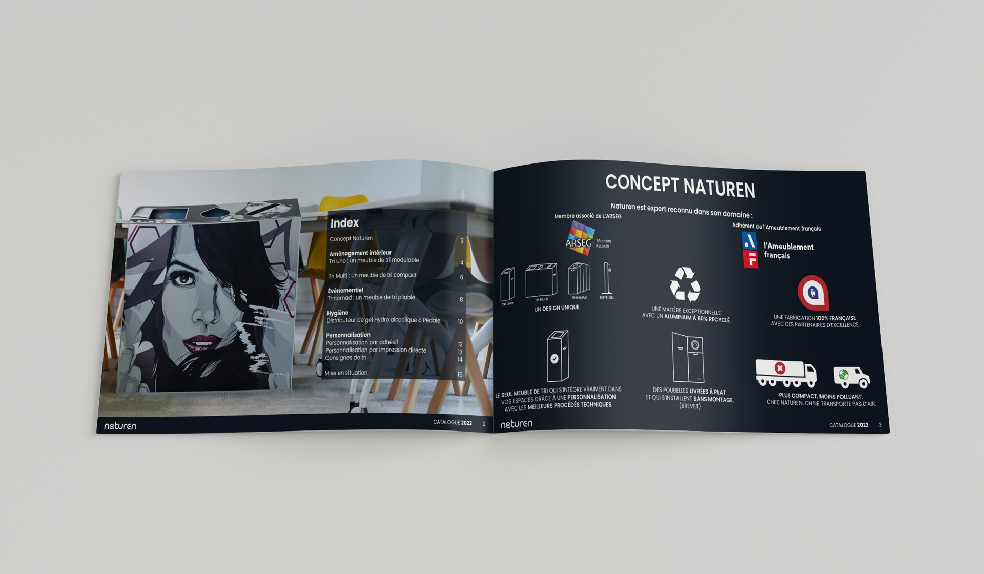 Catalogue produit 2022 - Naturen - Matthieu Loigerot Webdesigner Graphiste Freelance