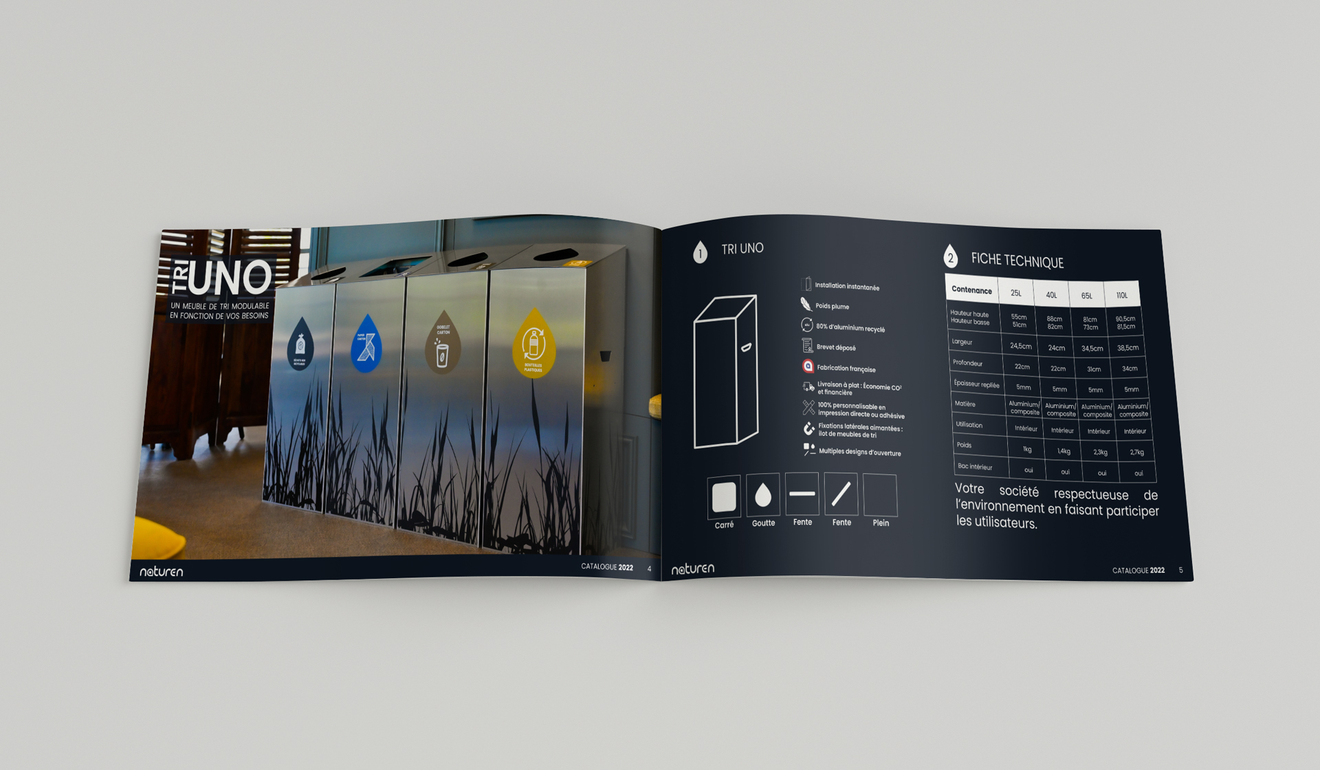 Catalogue produit 2022 - Naturen - Matthieu Loigerot Webdesigner Graphiste Freelance