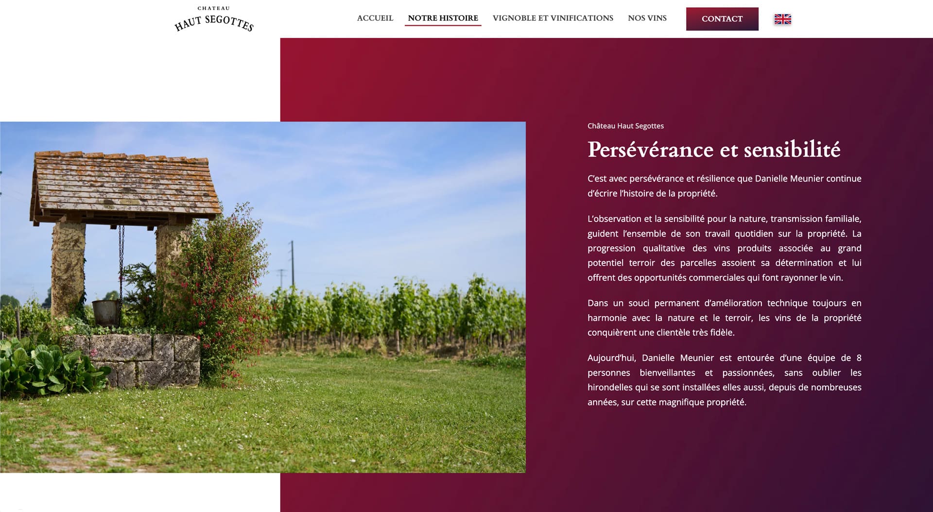 Château Haut Segottes - 2024 - Webdesign - Matthieu Loigerot