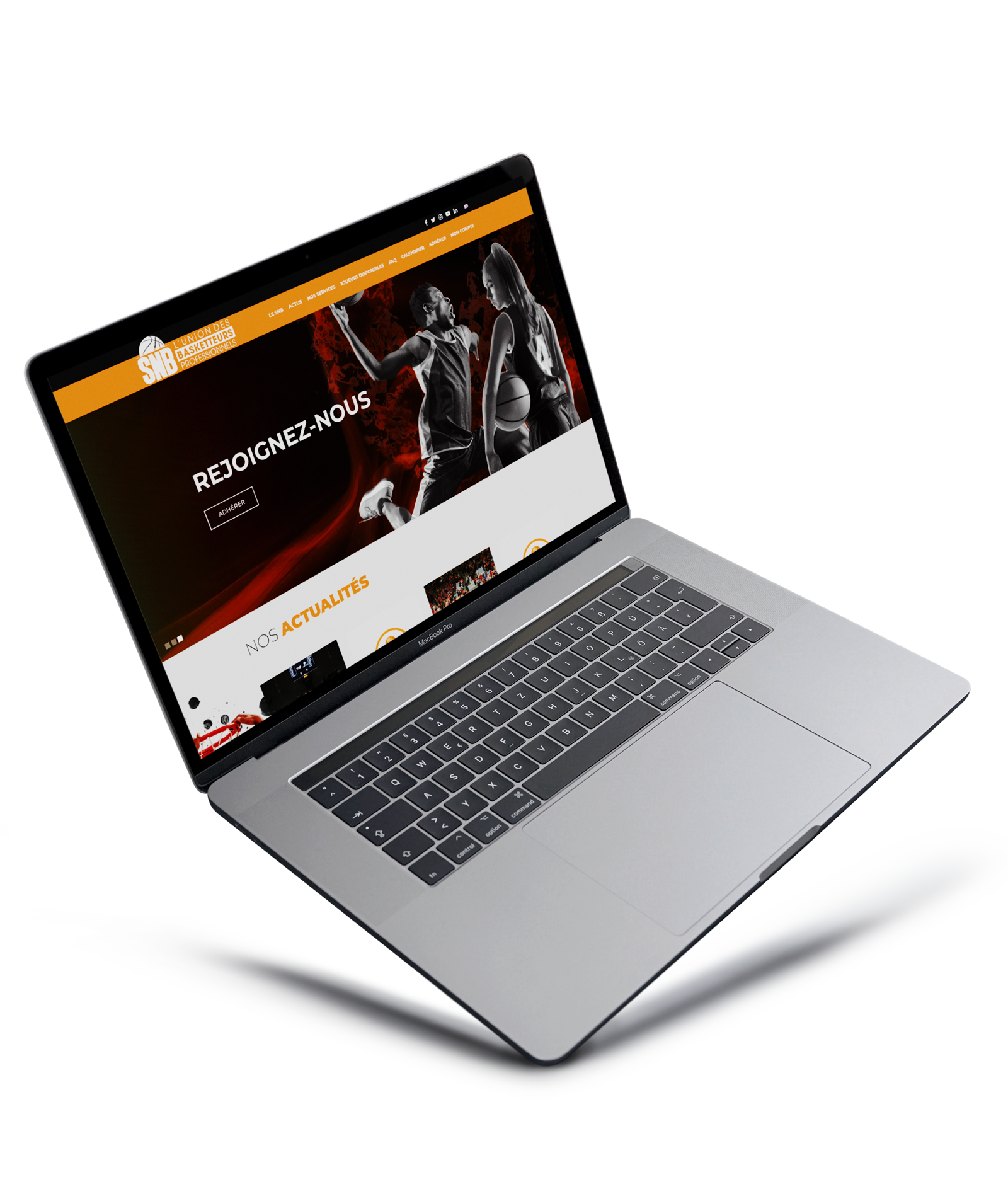 Site internet Syndicat National des Basketteurs - 2022 - Webdesign - Matthieu Loigerot